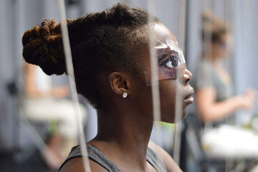THREE RITES: Life by DELIRIOUS Dances/Edisa Weeks, performer J’nae Simmons. Photo by Rebecca Fitton.
